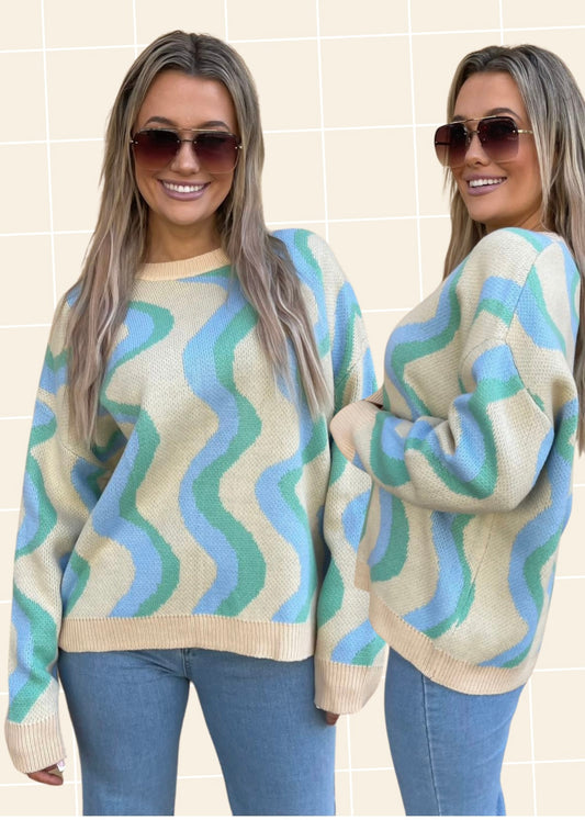 Annie Vertical Wave Knit