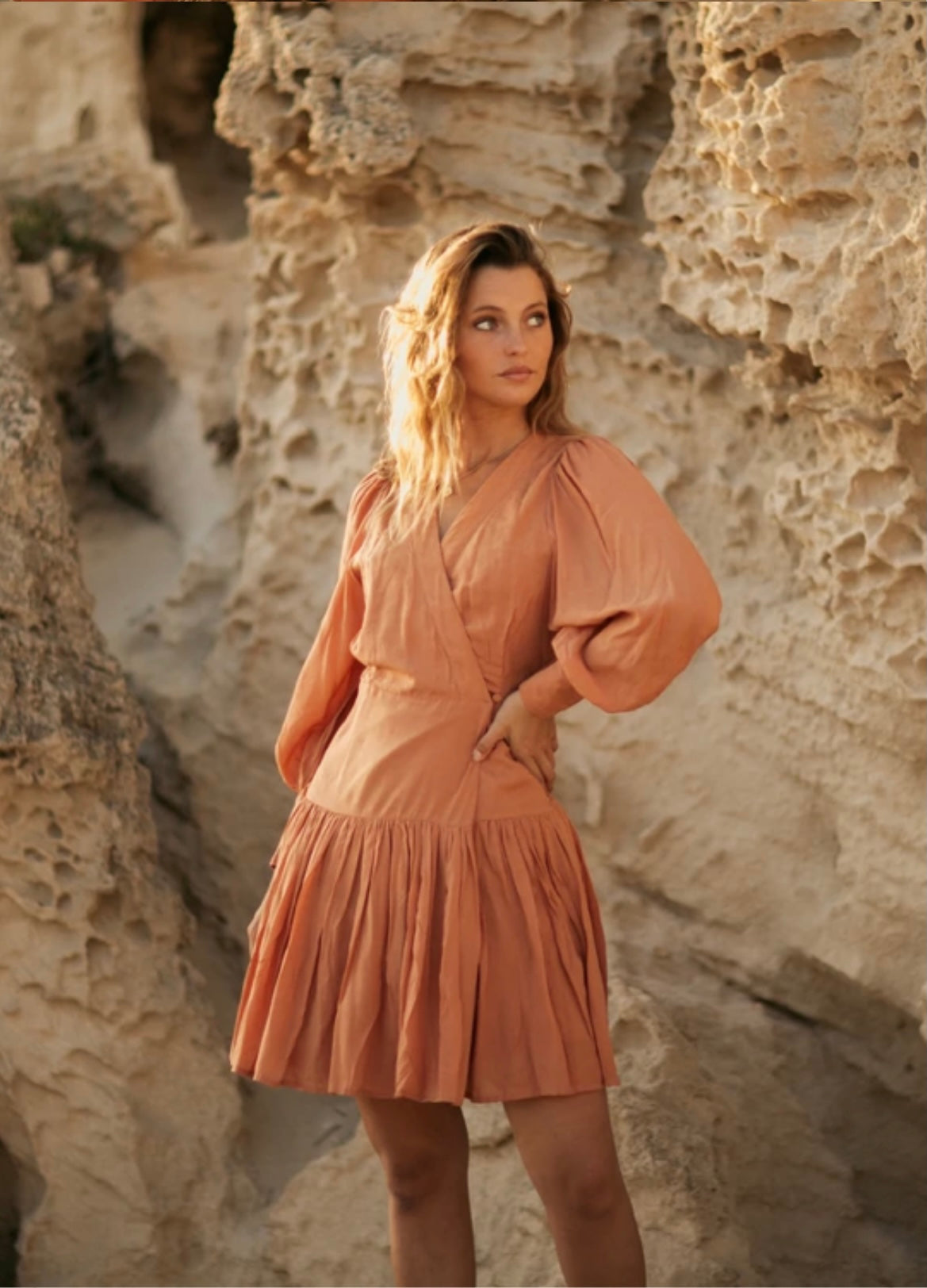 Sarah Dress - Terracotta