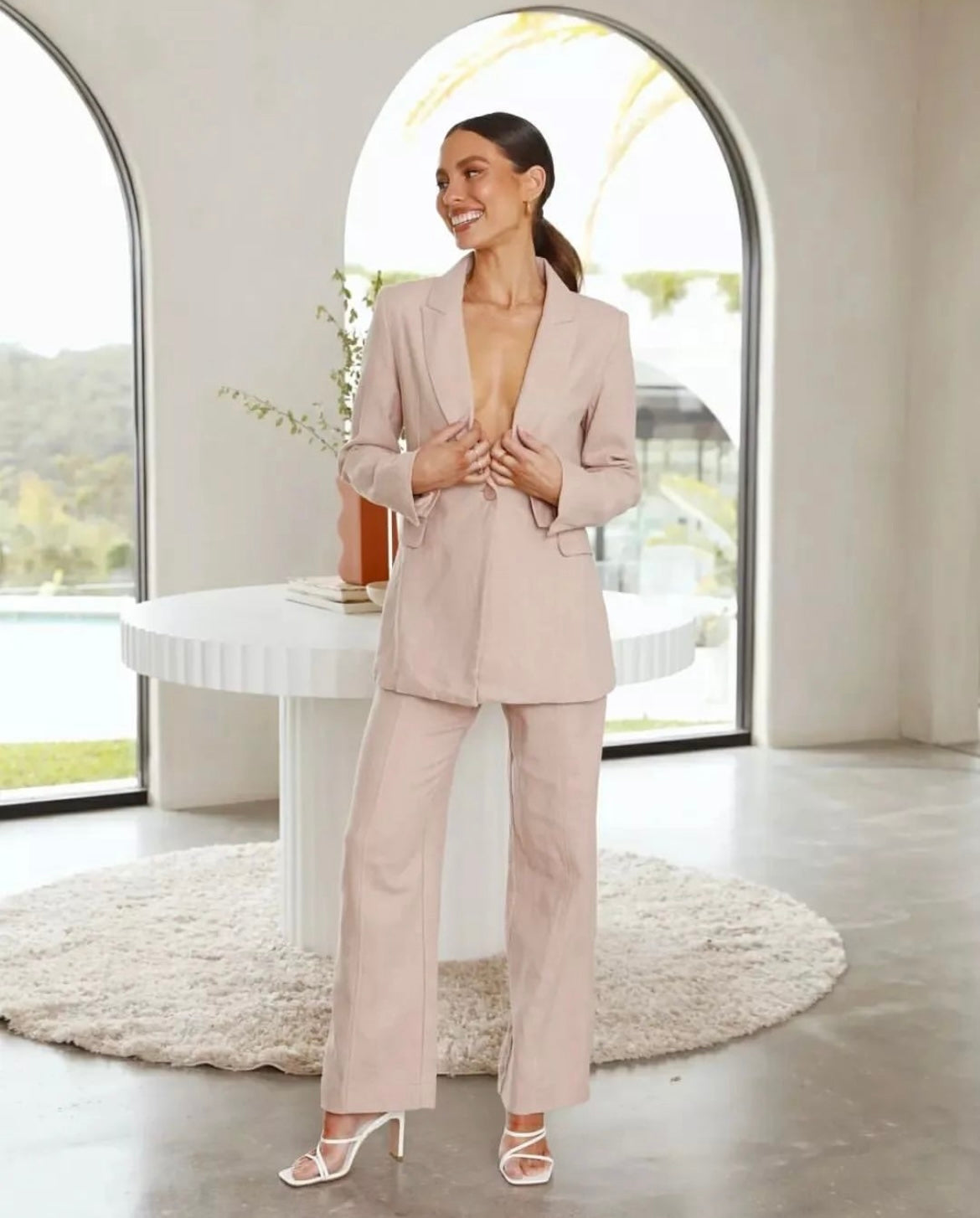 White Closet Blush Blazer