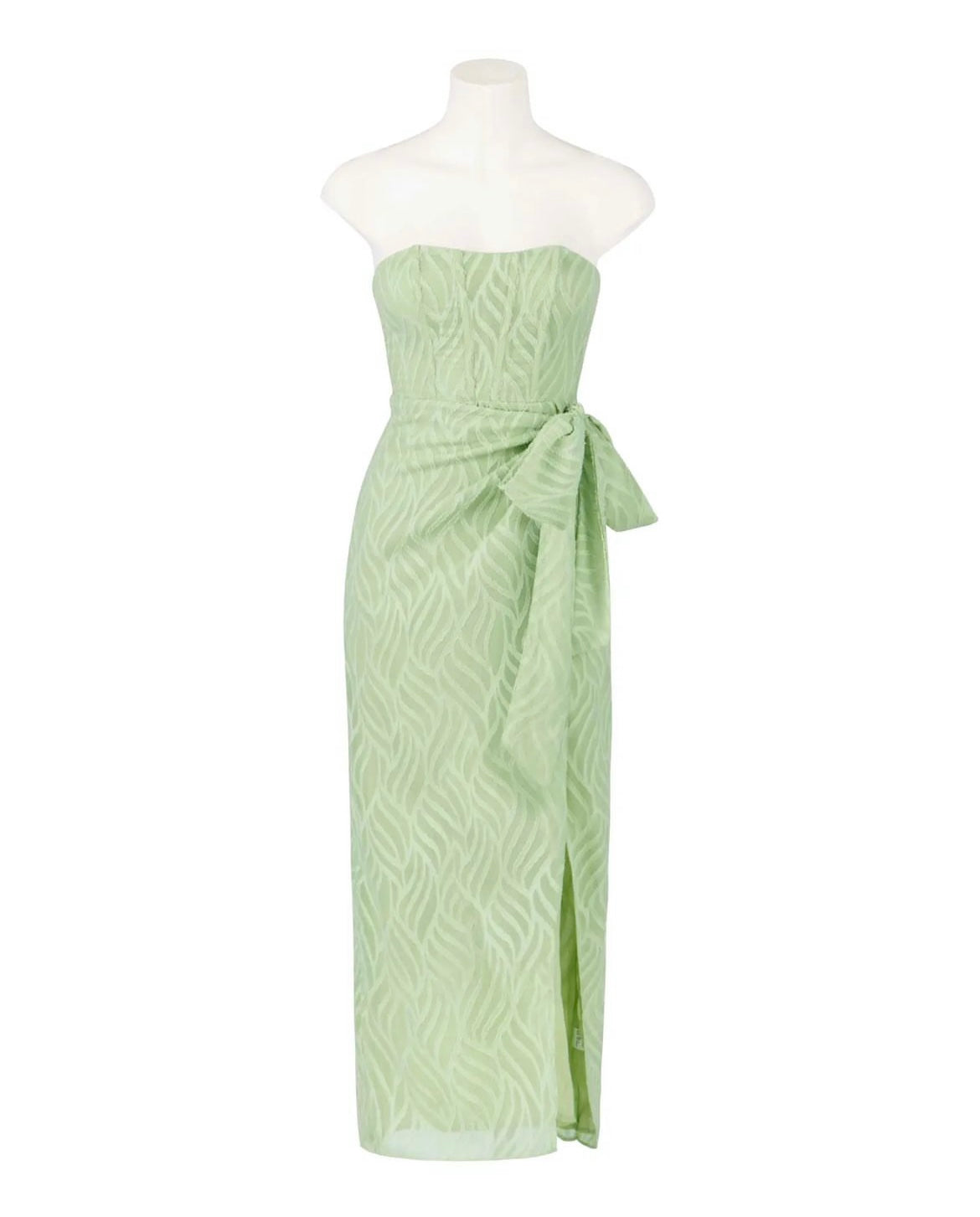 All About May - Green Strapless Dress