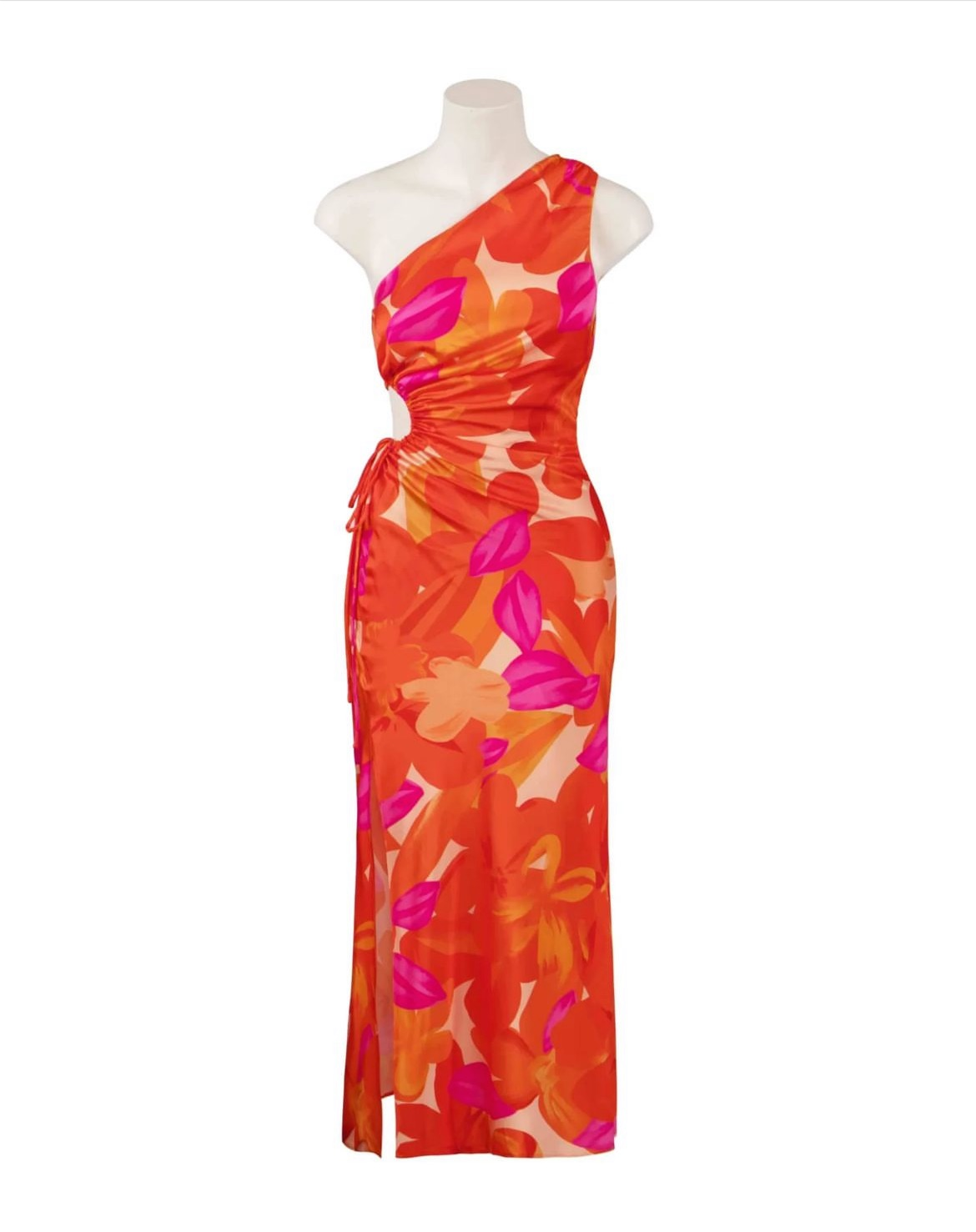 Sweetpot Orange Floral Dress