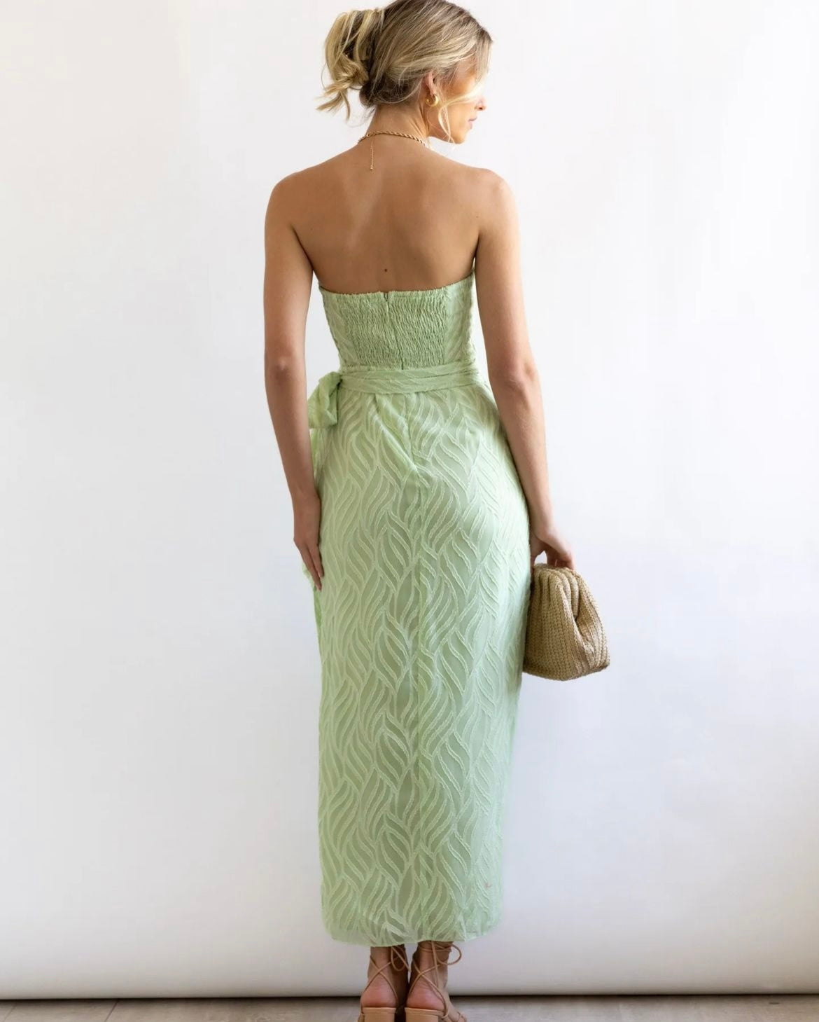 All About May - Green Strapless Dress
