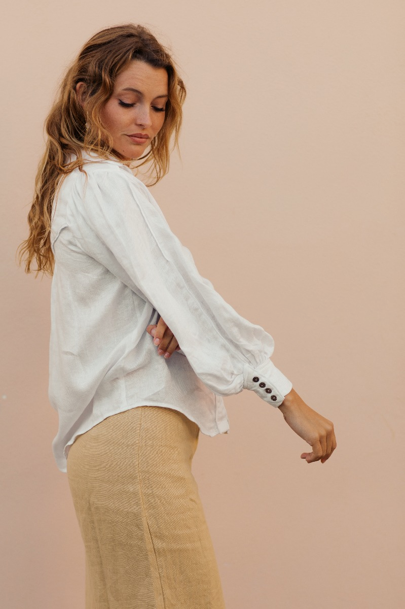 Ella Linen Blouse