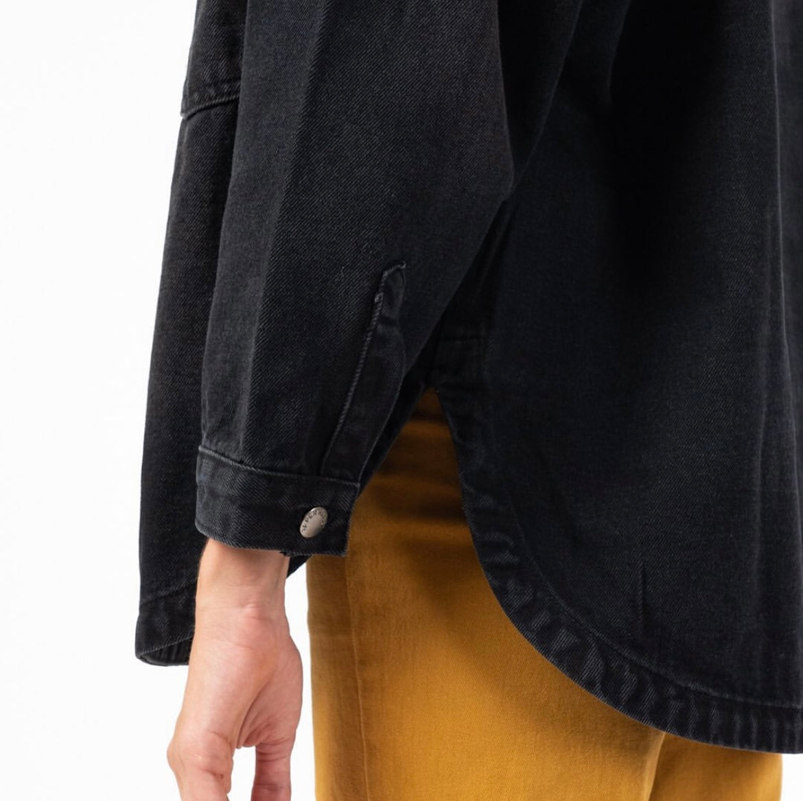 Oversized Denim Jacket - Black