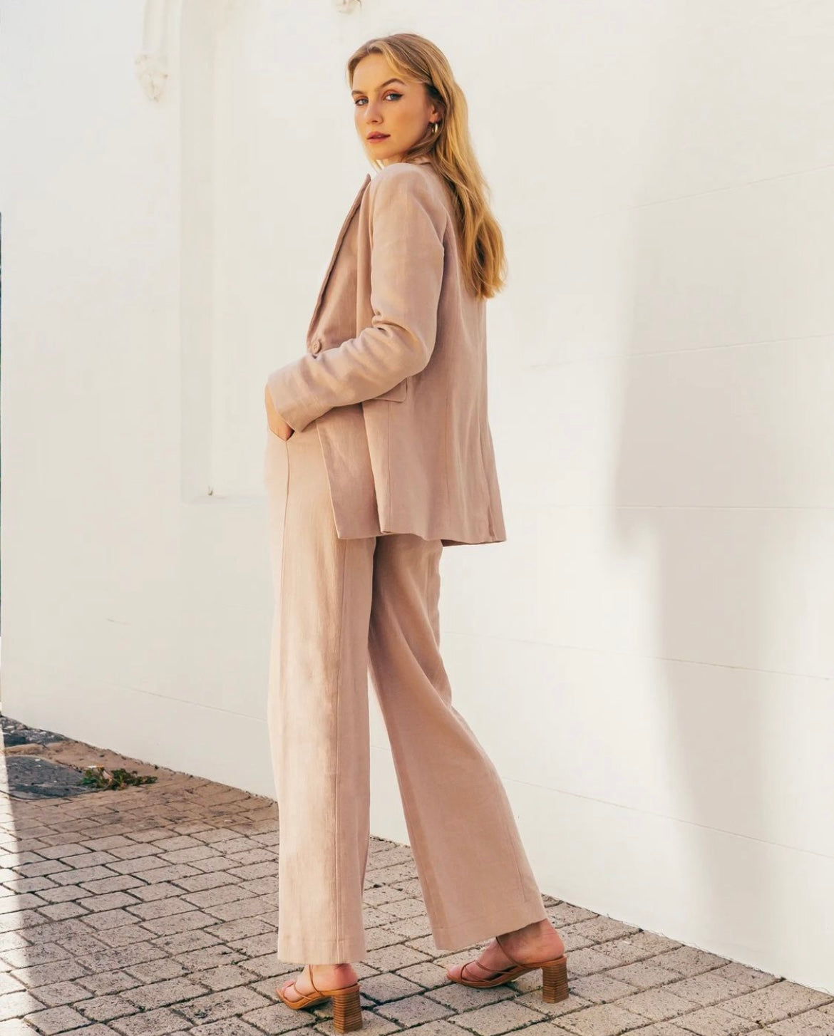 White Closet Blush Pants