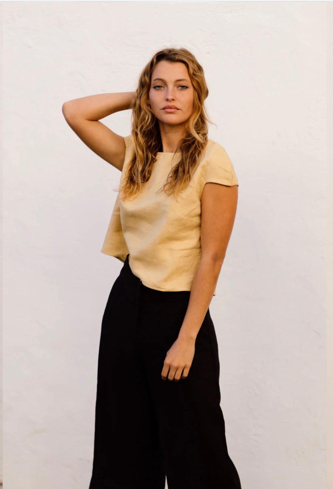 Emma Linen Pants - Black