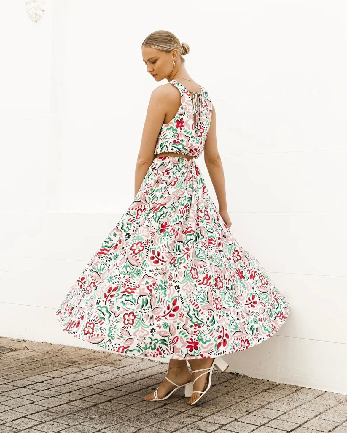 Paper Heart Zinna Print Skirt