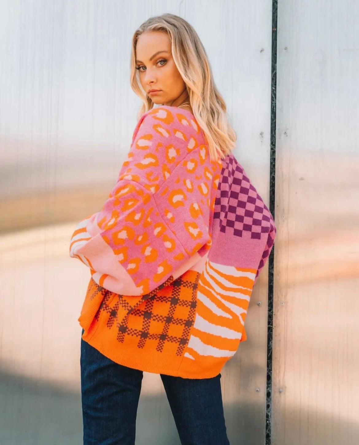 Patchwork Print Cardigan - Paper Heart