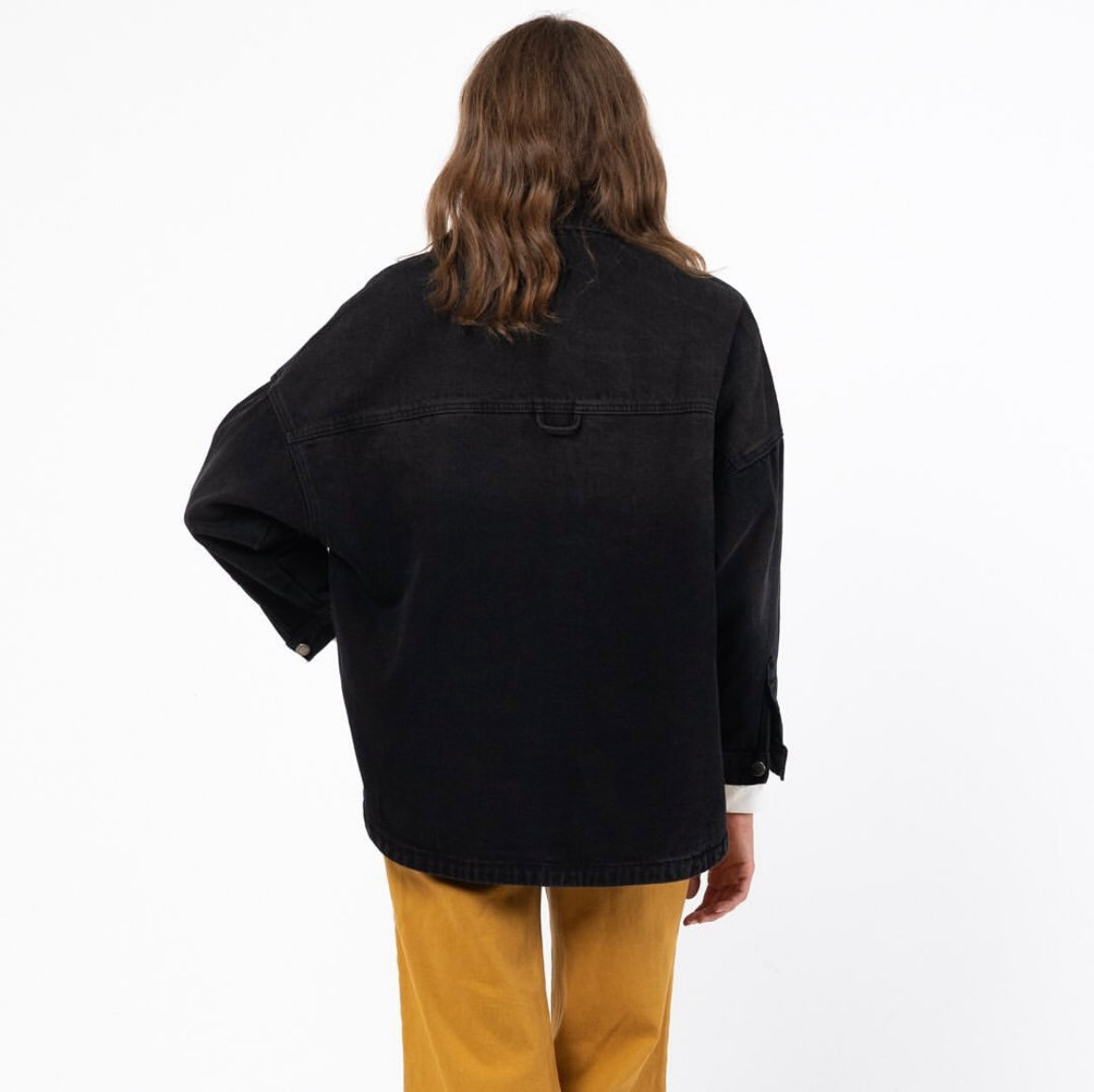 Oversized Denim Jacket - Black