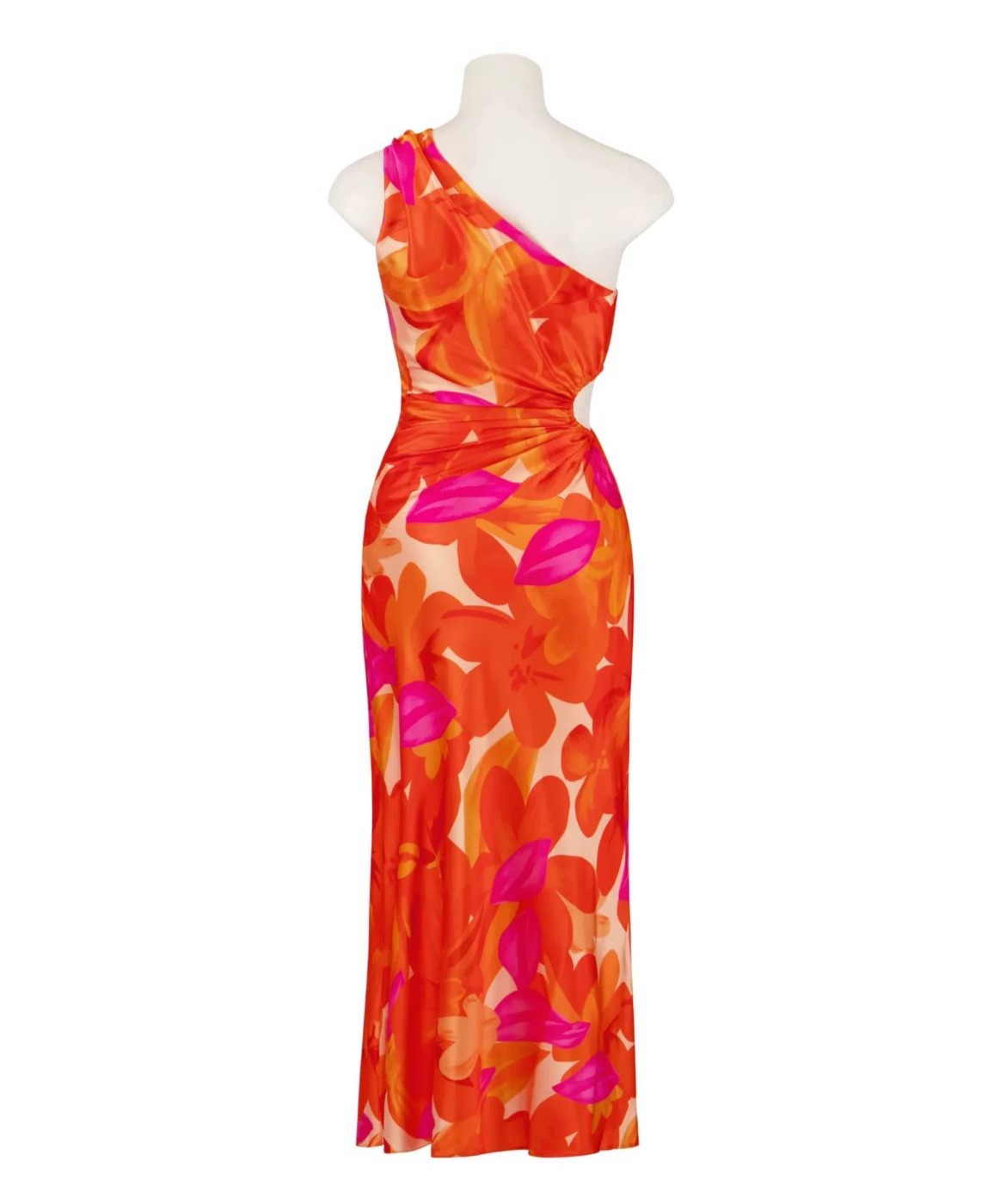 Sweetpot Orange Floral Dress