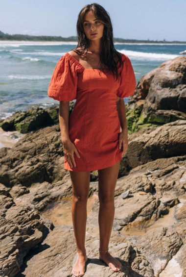 Tuscany Linen Dress - Spice