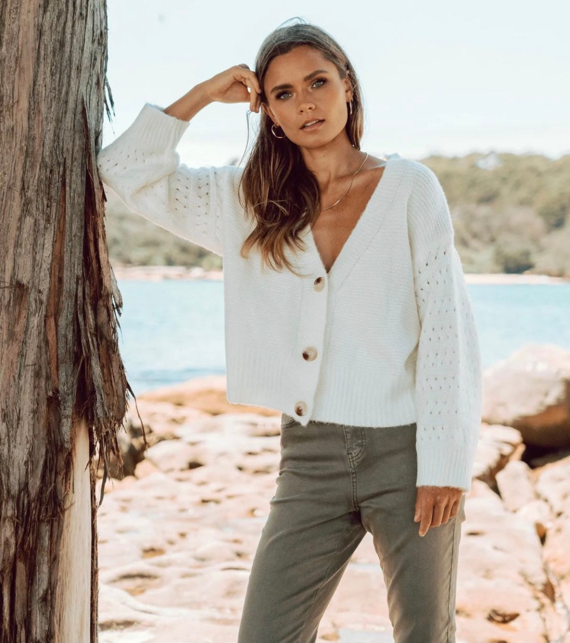 Charlie Knit - White