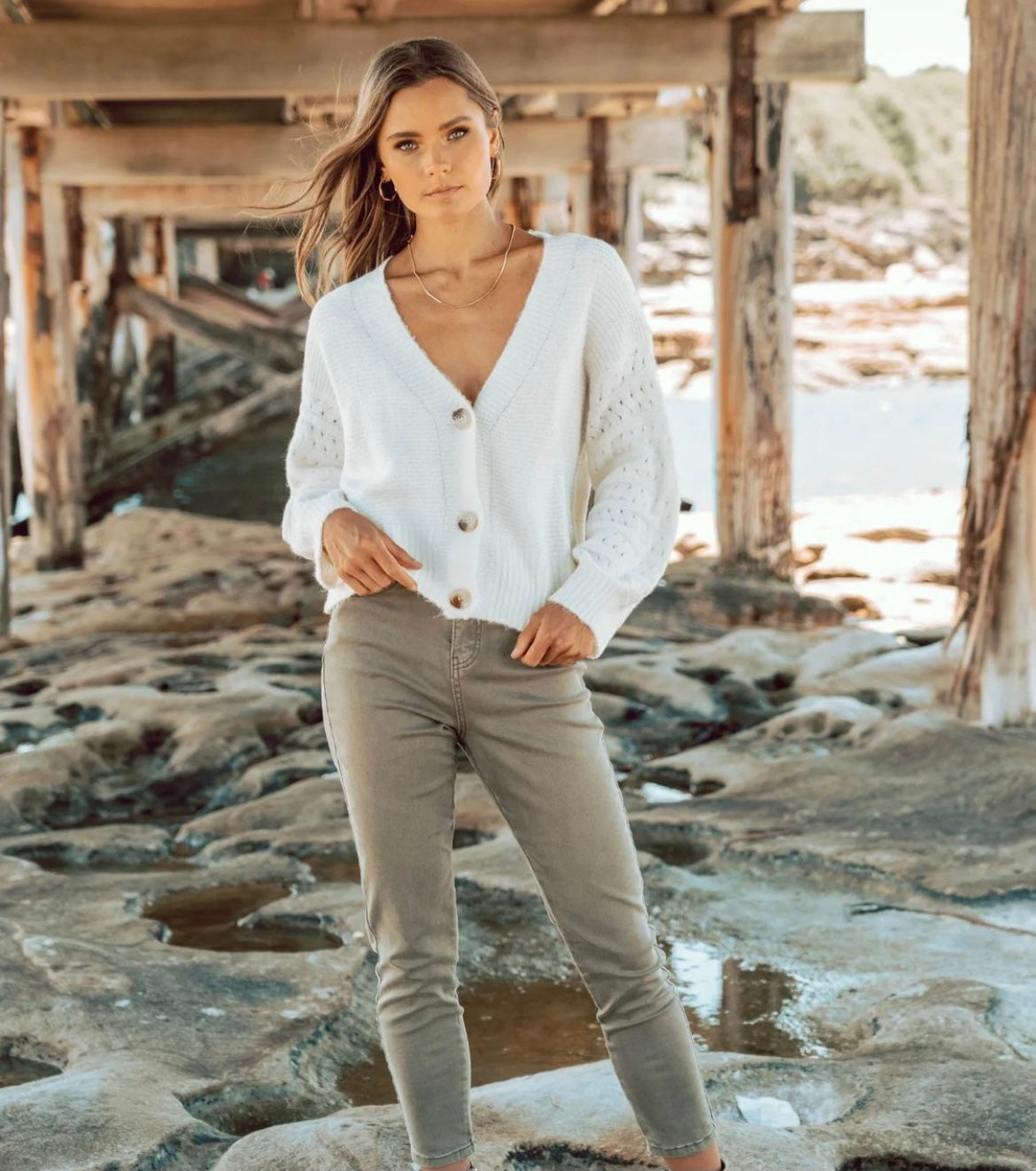 Charlie Knit - White