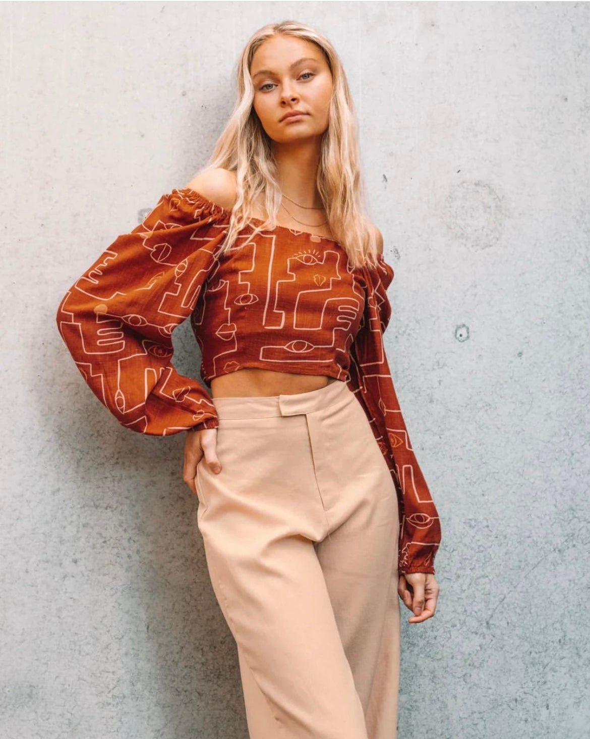 Off Shoulder Marni Top