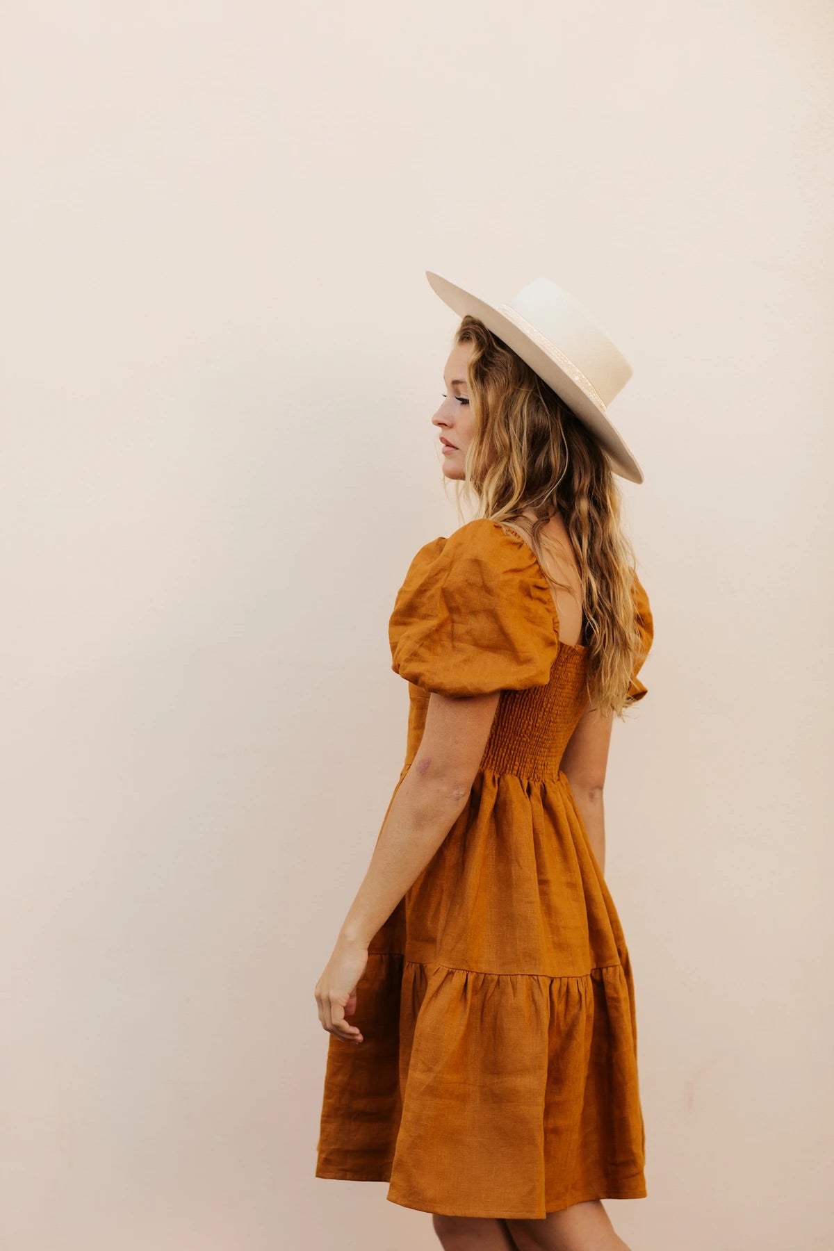 Mia Dress - Golden Ochre