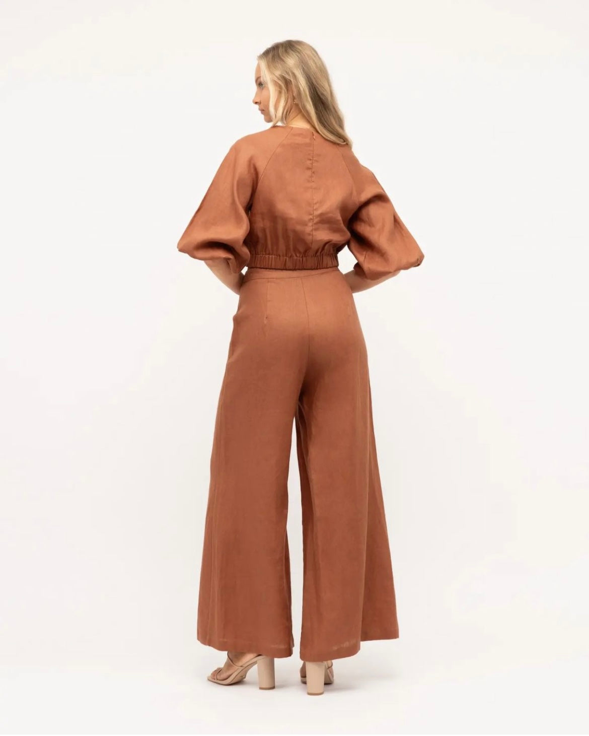 Paper Heart Petra Linen Pants - Copper