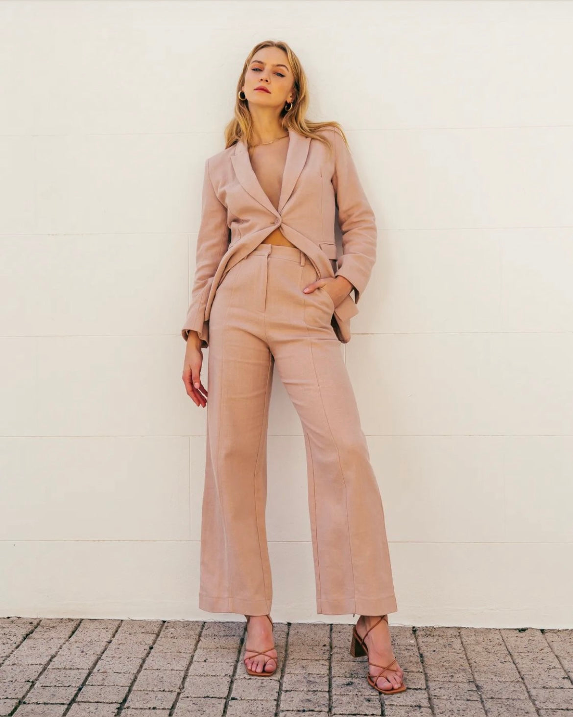 White Closet Blush Blazer