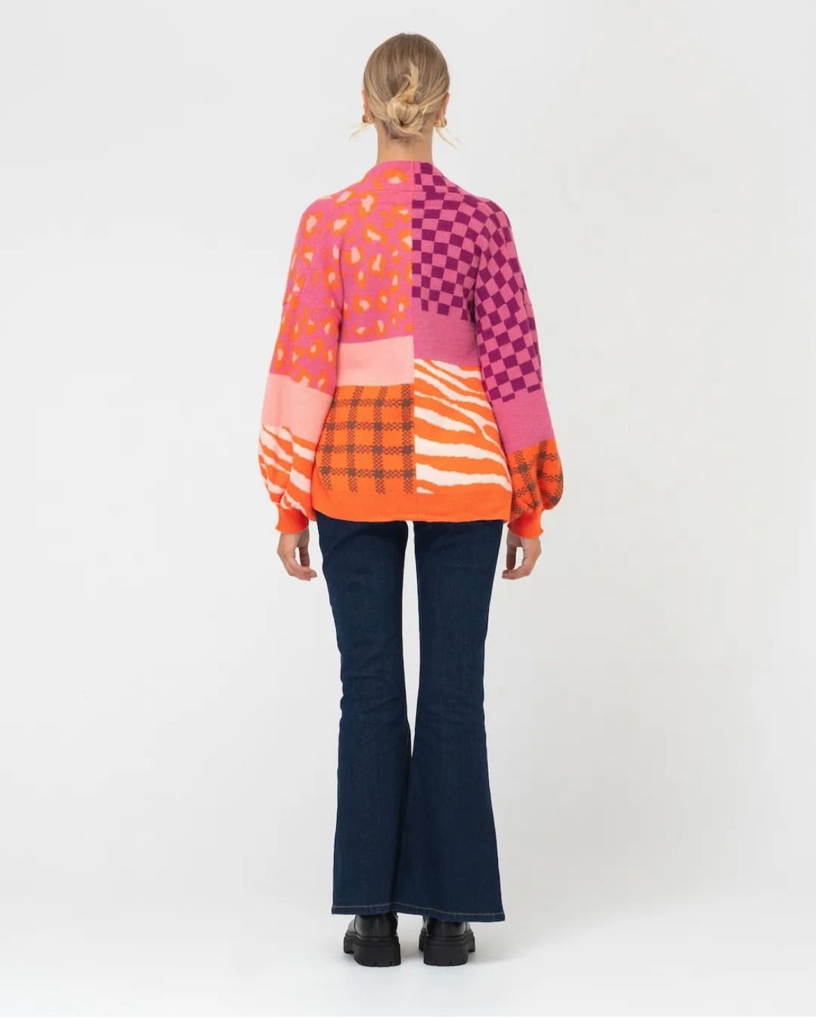 Patchwork Print Cardigan - Paper Heart