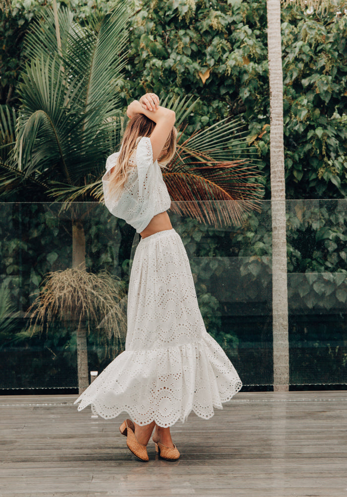 Leyah Skirt - White