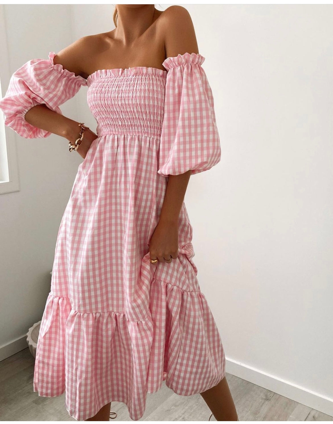 Cindela Gingham Dress