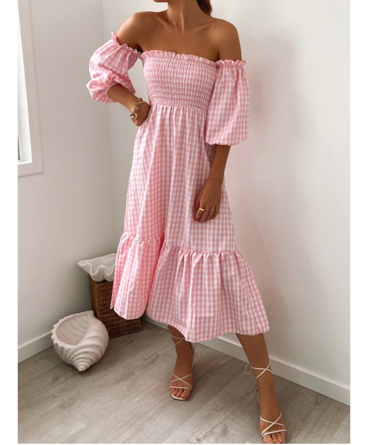 Cindela Gingham Dress