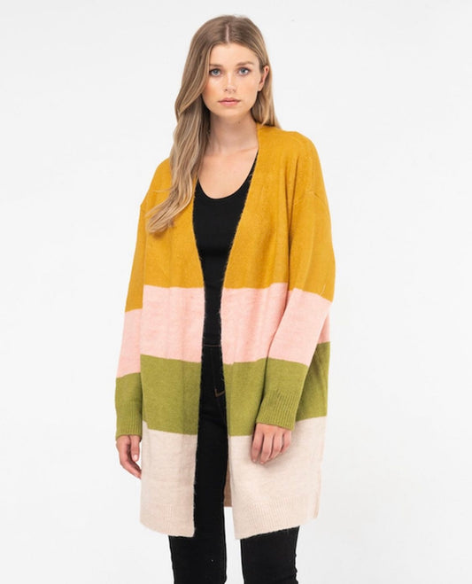 Mustard Multi Cardigan