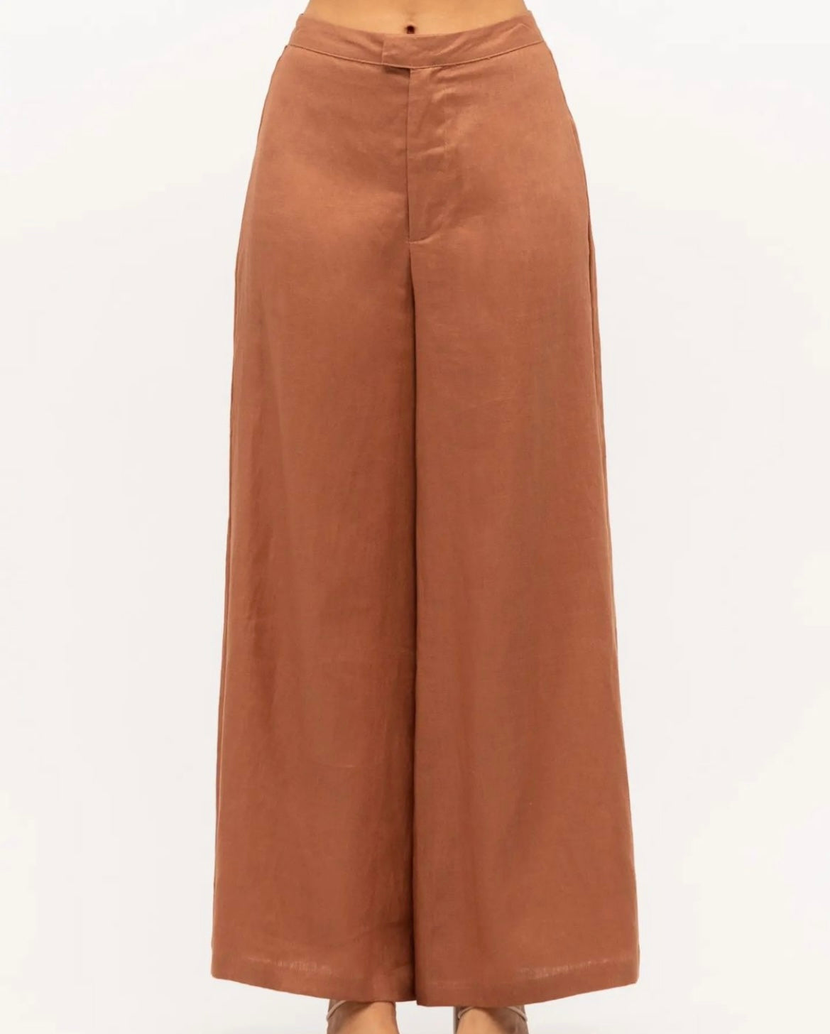 Paper Heart Petra Linen Pants - Copper
