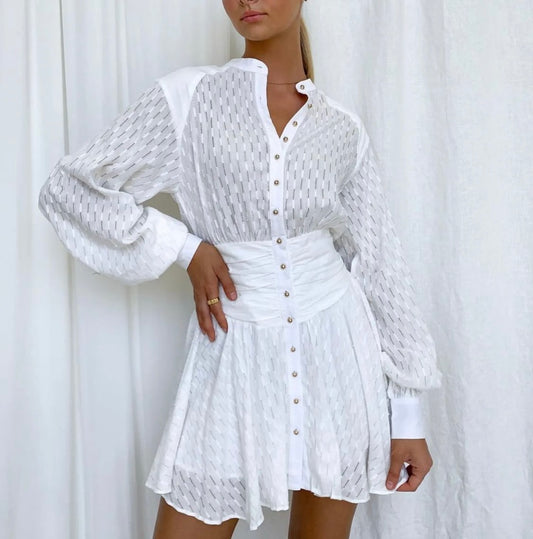 Sweetpot Corset Dress - White